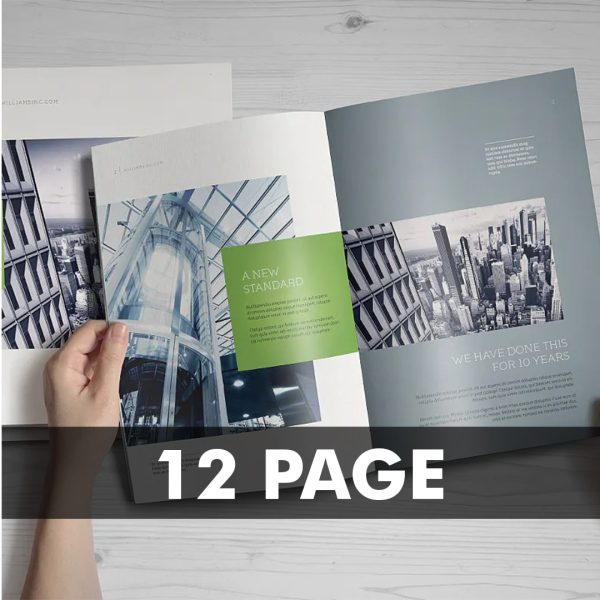 12 Page Booklets Full Size - Order Now - Fast Delivery